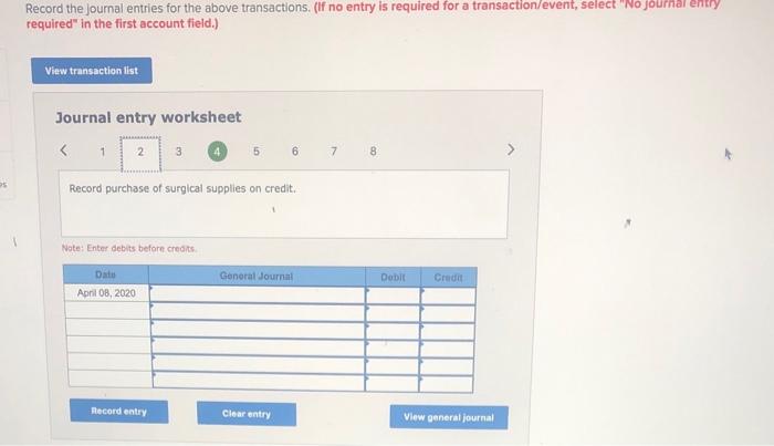 month of April 2020, April 5 Performed surgery on a customer today