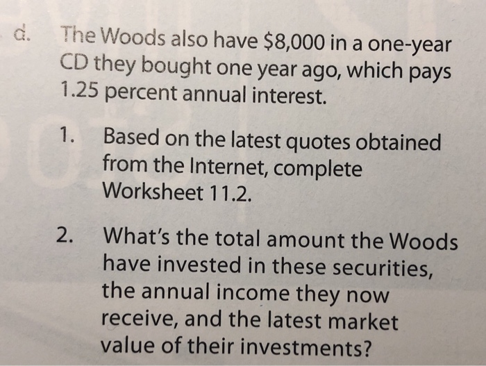 and Heidi Wood, a married couple in their early 30s, evaluate their