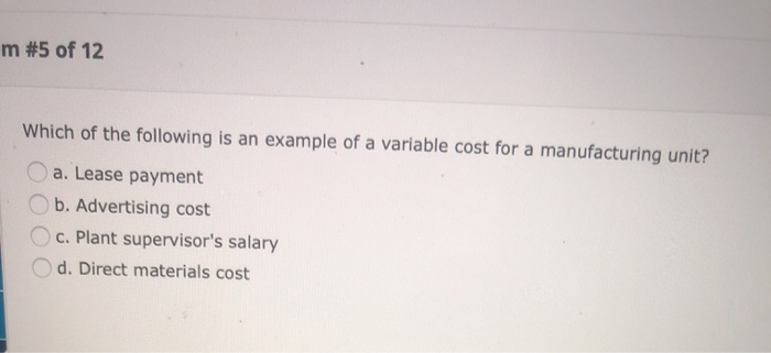 product-costing method for external reporting, c. It assigns all manufacturing costs to