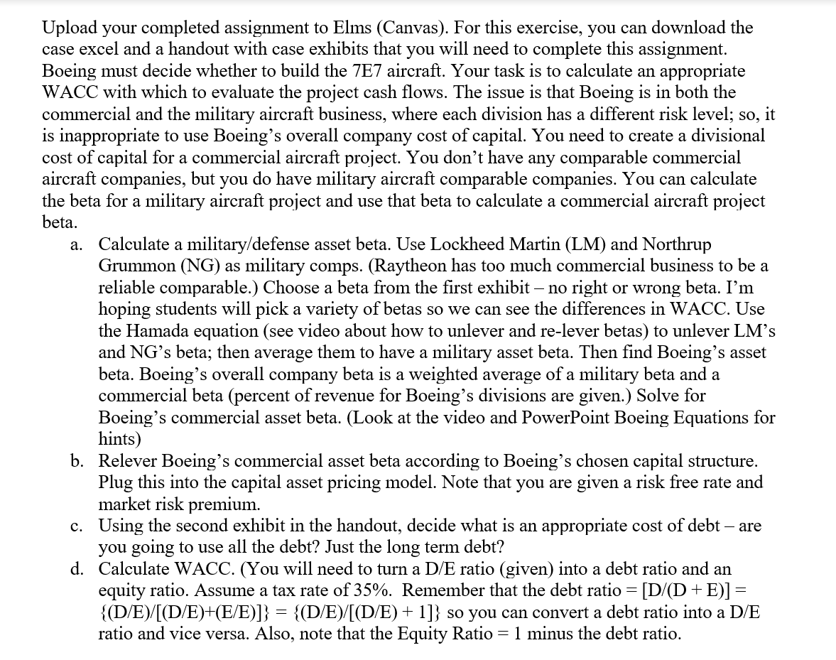 Please show steps on how to solve in Excel a. Upload your