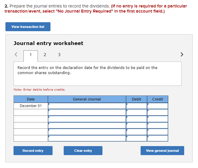 answer the questions that follo Required: 1. Calculate the number of outstanding