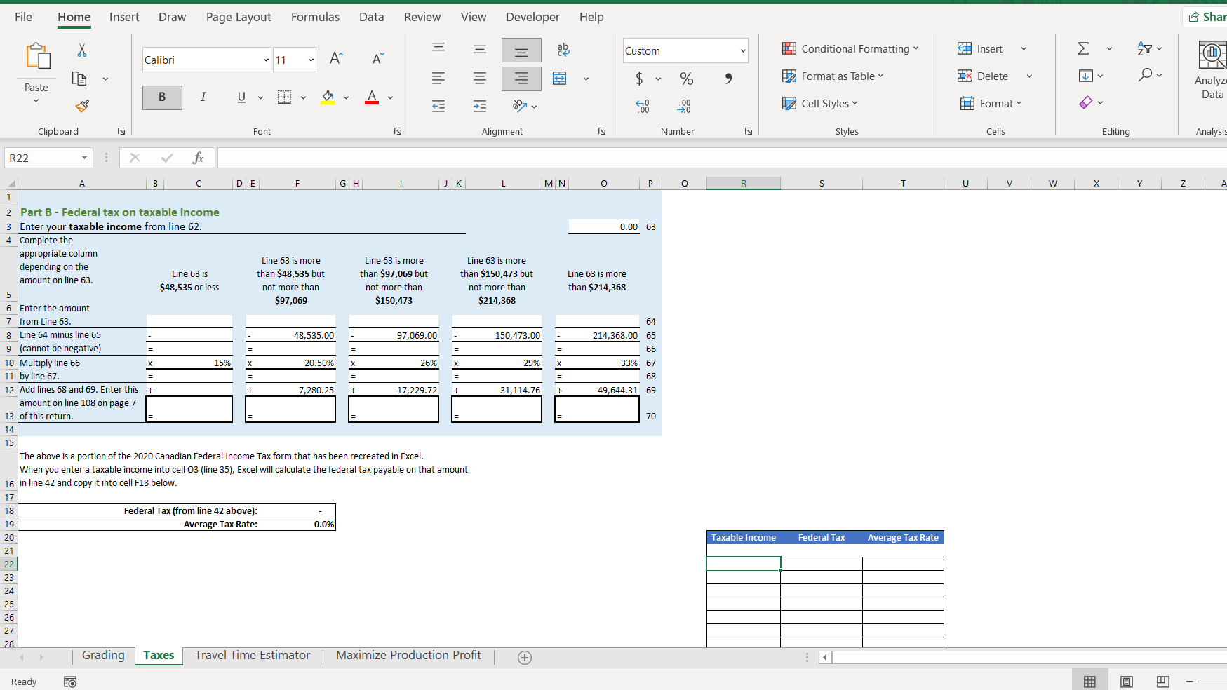  2. We want to create a one variable data table that