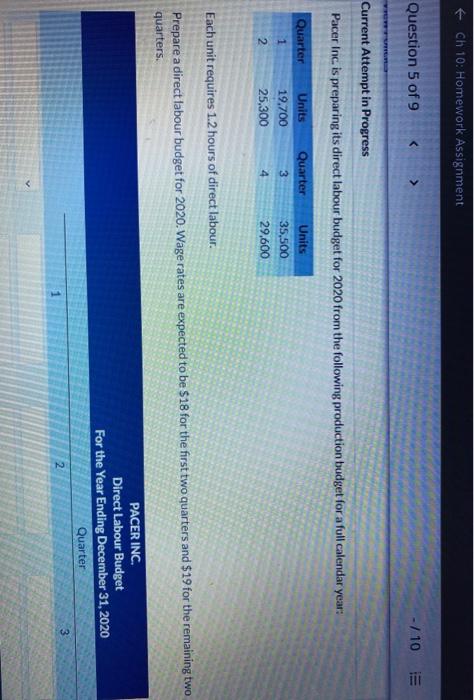  Ch 10: Homework Assignment Question 5 of 9 - / 10