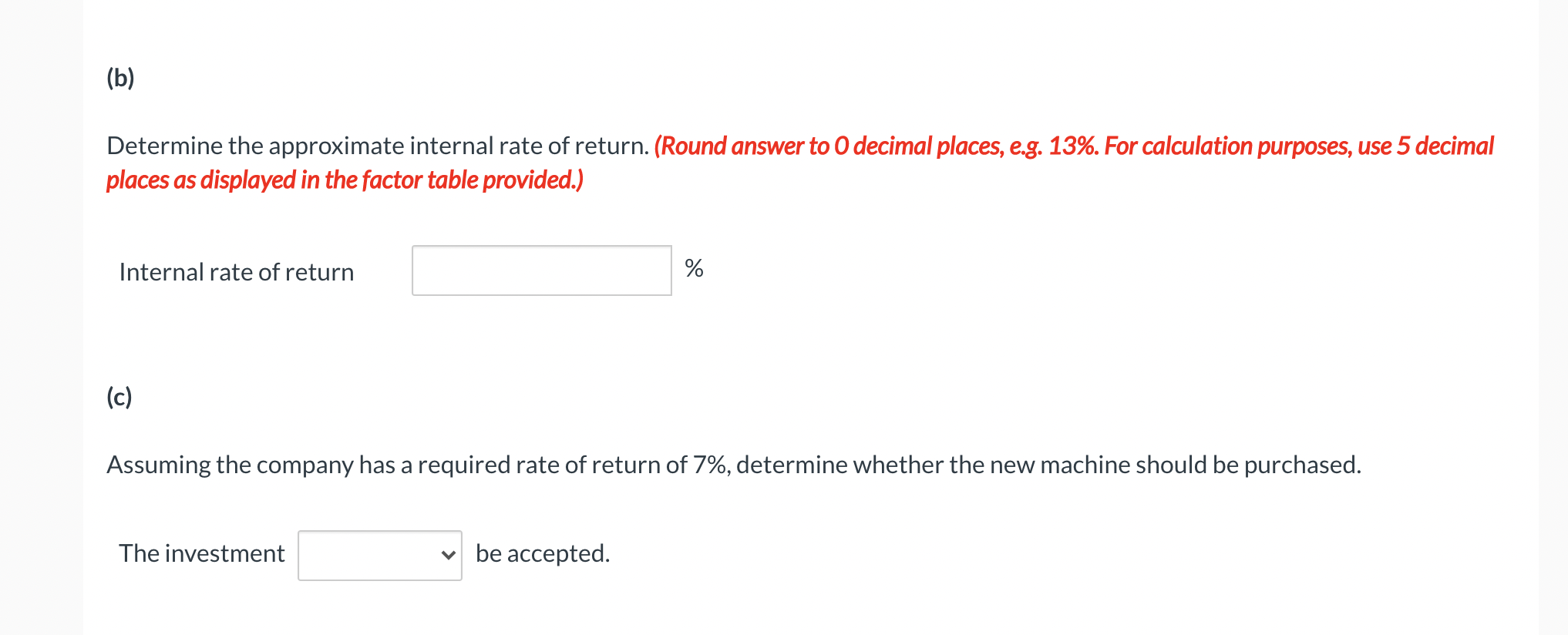 machine for $45,800, excluding $1,500 of installation costs. The old machine was