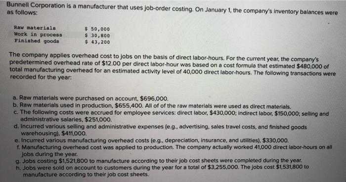  1. What is the journal entry to record raw materials used