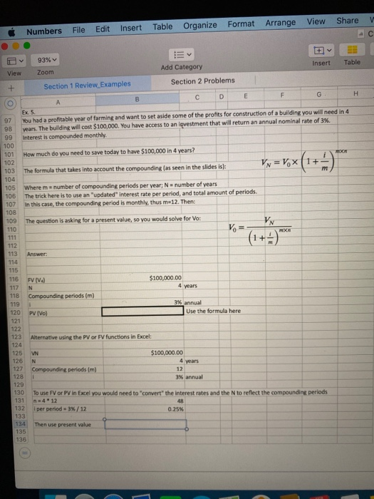 View Share V Format Arrange Numbers File Insert Table Organize 3