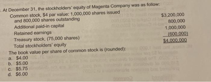  the question is there. its asking for the book value per