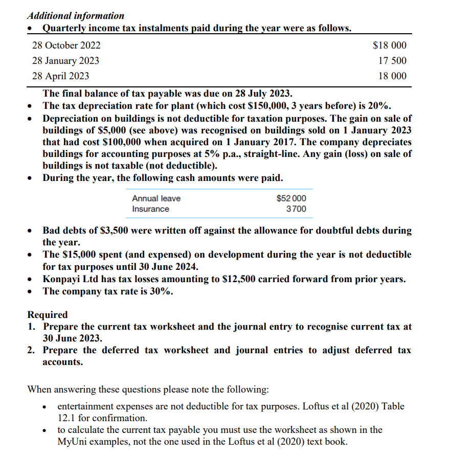 journal entries to adjust deferred tax accounts. Current and deferred tax Note: