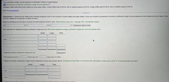 Contribution Margin Income Statement Month Ended August 31 3 $ 100,000 $