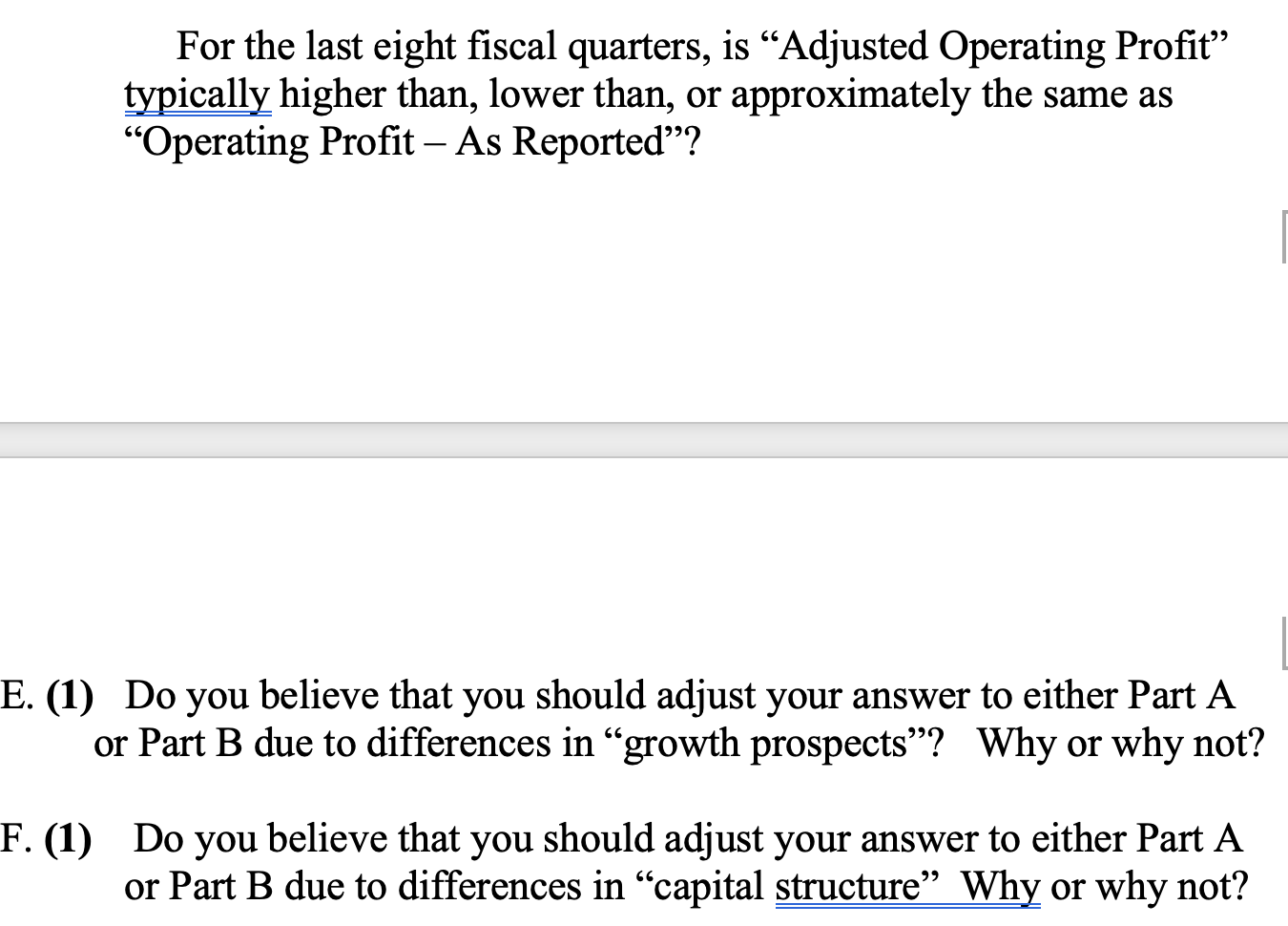 a Multiples Based Valuation of General Mills (Ticker: GIS), and have decided