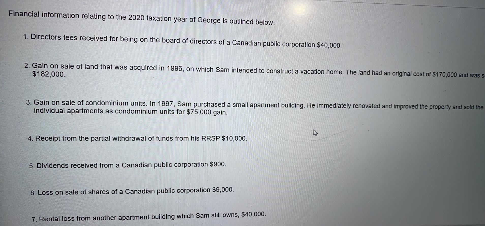 Can you Please explain me this Problem? Thanks! Financial information relating to