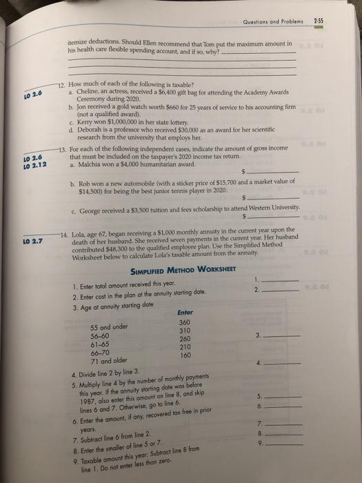 are taxable 3. All of the following items are taxable to the