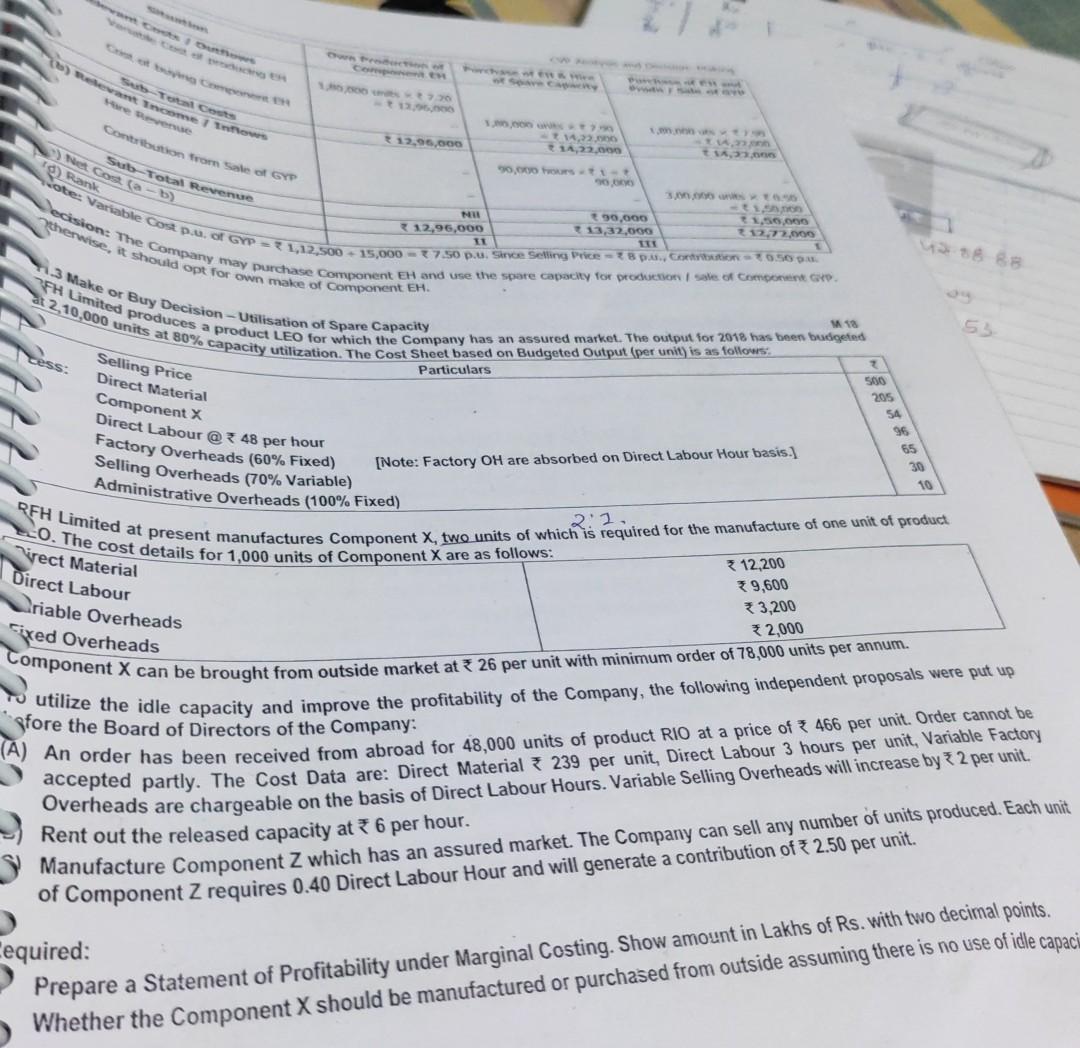 3. per unit) ED Parts Proty Statements Budget (output 1,000 Computation 1,600,000