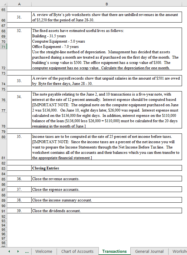 Jun 01 Jun 01 1110 Cash 1311 Computer Equip. 3100 Capital Stock