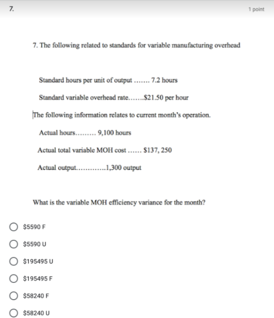 per unit of output.... 2.2 hours Standard labor rate.... ... $13.75 per