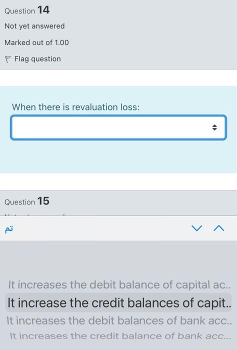 I want a quick solution, please Question 14 Not yet answered Marked
