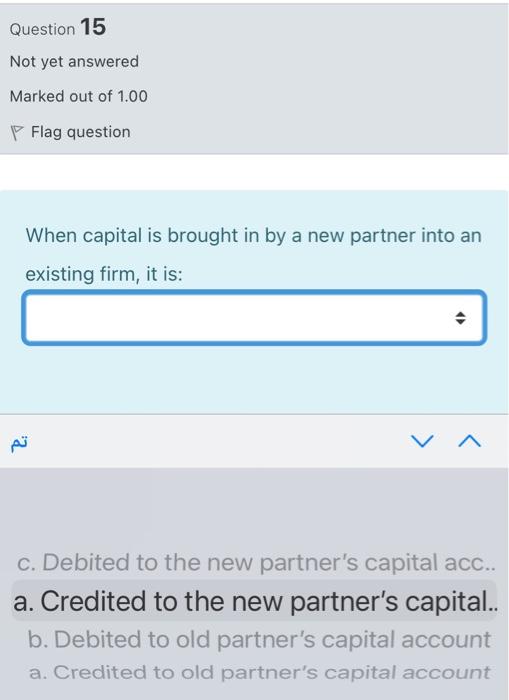 out of 1.00 P Flag question When there is revaluation loss: >