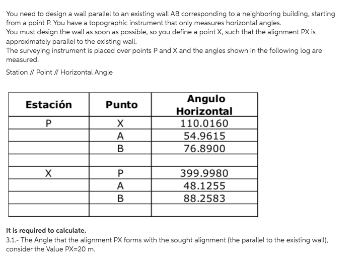  You need to design a wall parallel to an existing wall