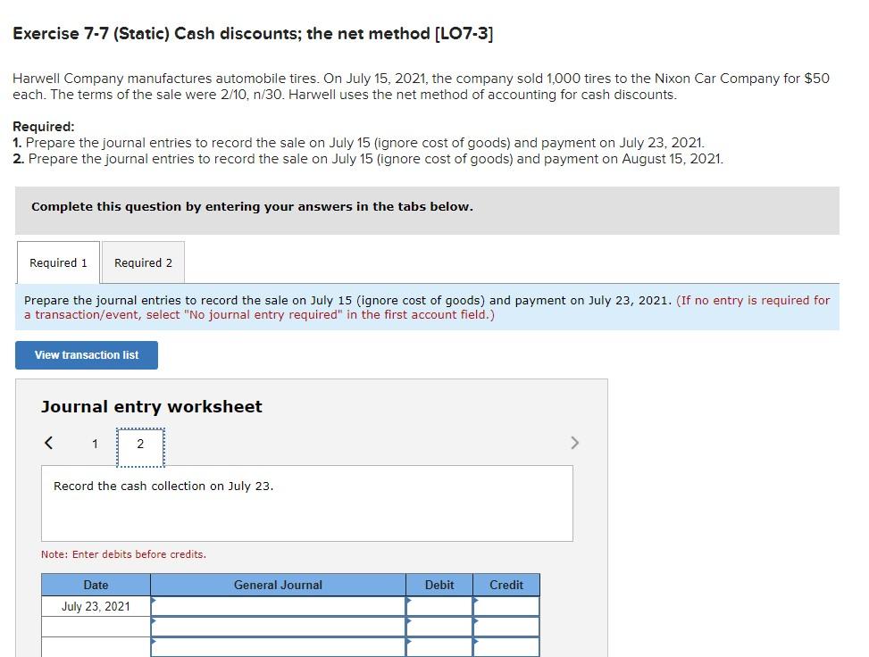 manufactures automobile tires. On July 15, 2021, the company sold 1,000 tires