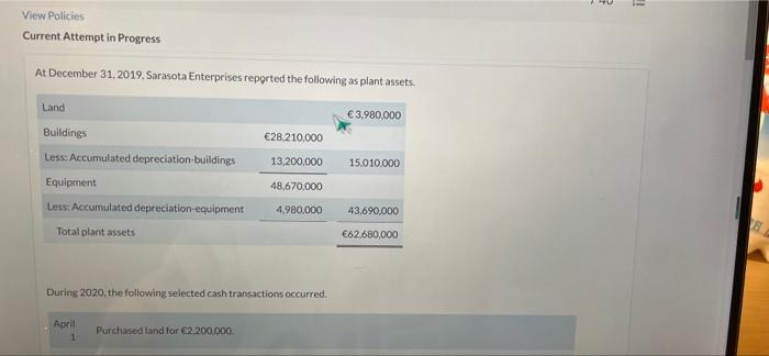  40 !! View Policies Current Attempt in Progress At December 31,