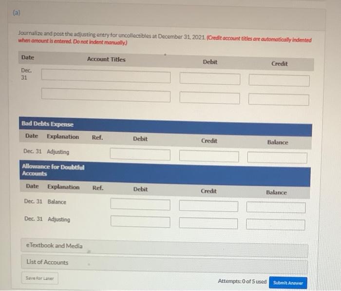 Niew Policies Current Attempt in Progress Presented below is an aging schedule
