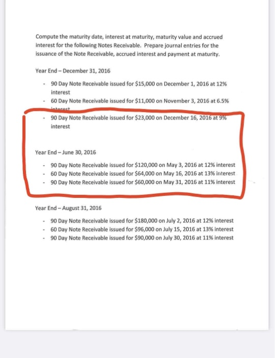  Compute the maturity date, interest at maturity, maturity value and accrued