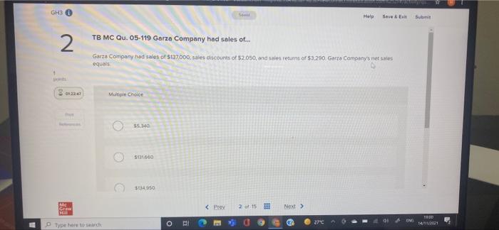  GH30 Help Save & El Submit 2 TB MC Qu. 05-119