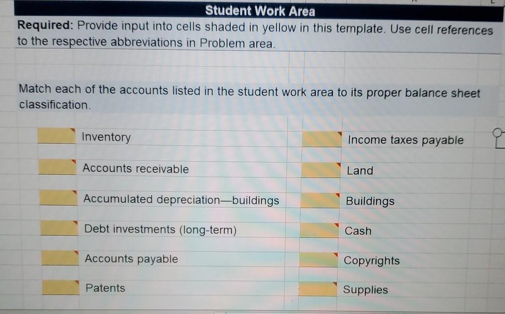 balance sheet classifications: 3 CA LTI PPE IA CL LTL SE Current