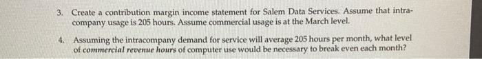 Hello. I am working through this accounting problem that explores contribution margins,