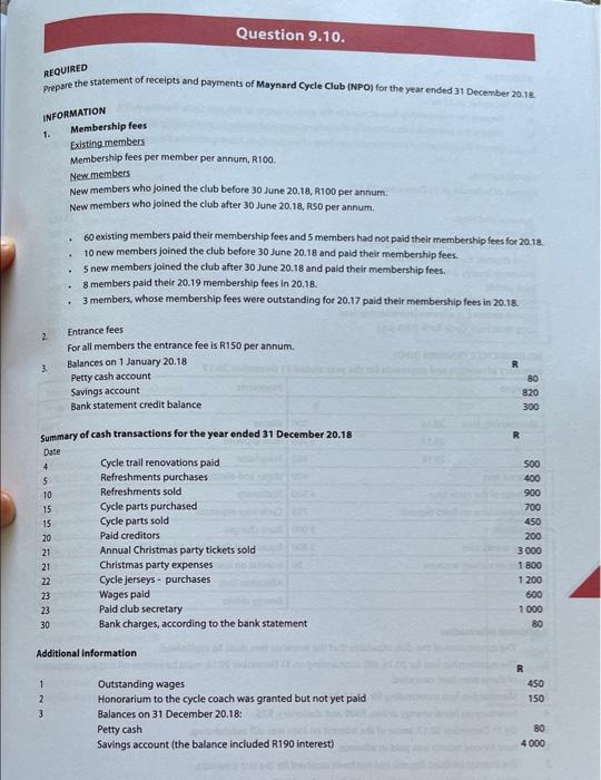 Hello. Can you please assist me with this homework? Question 9.10. REQUIRED