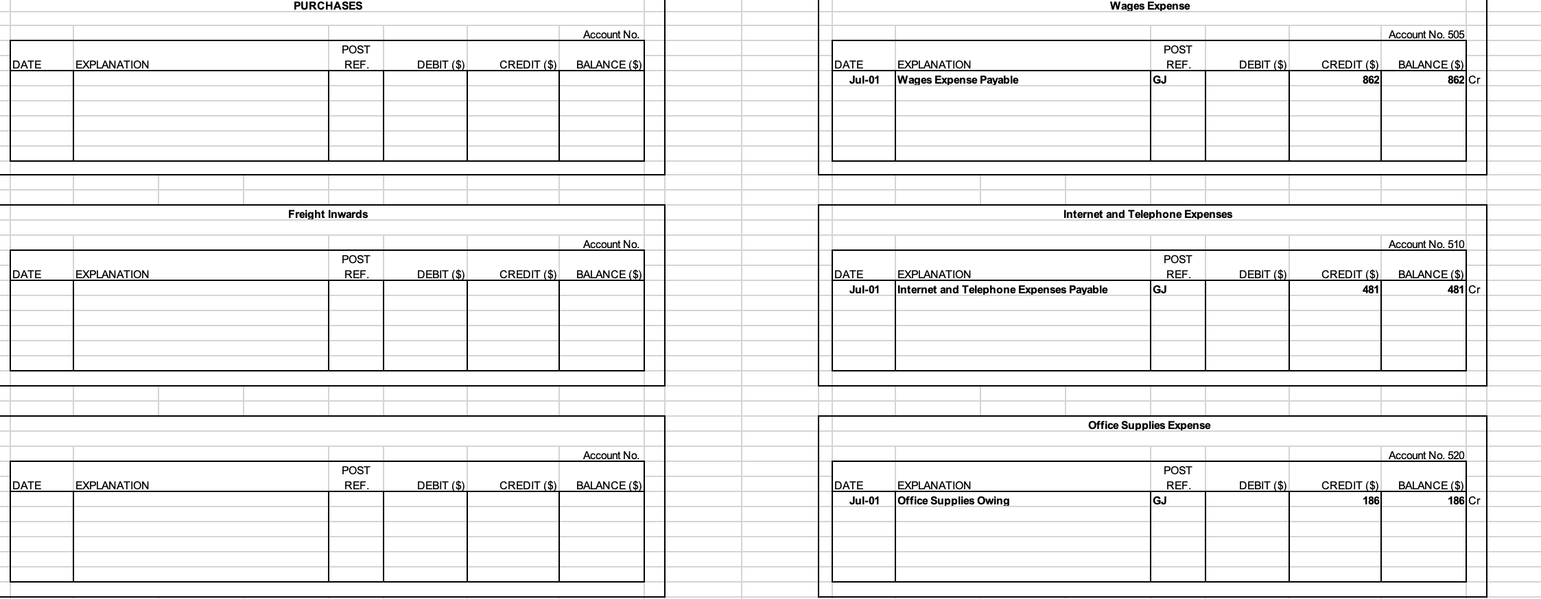 $440 (including GST). Received a cheque for $2475 from Developing Naturally as