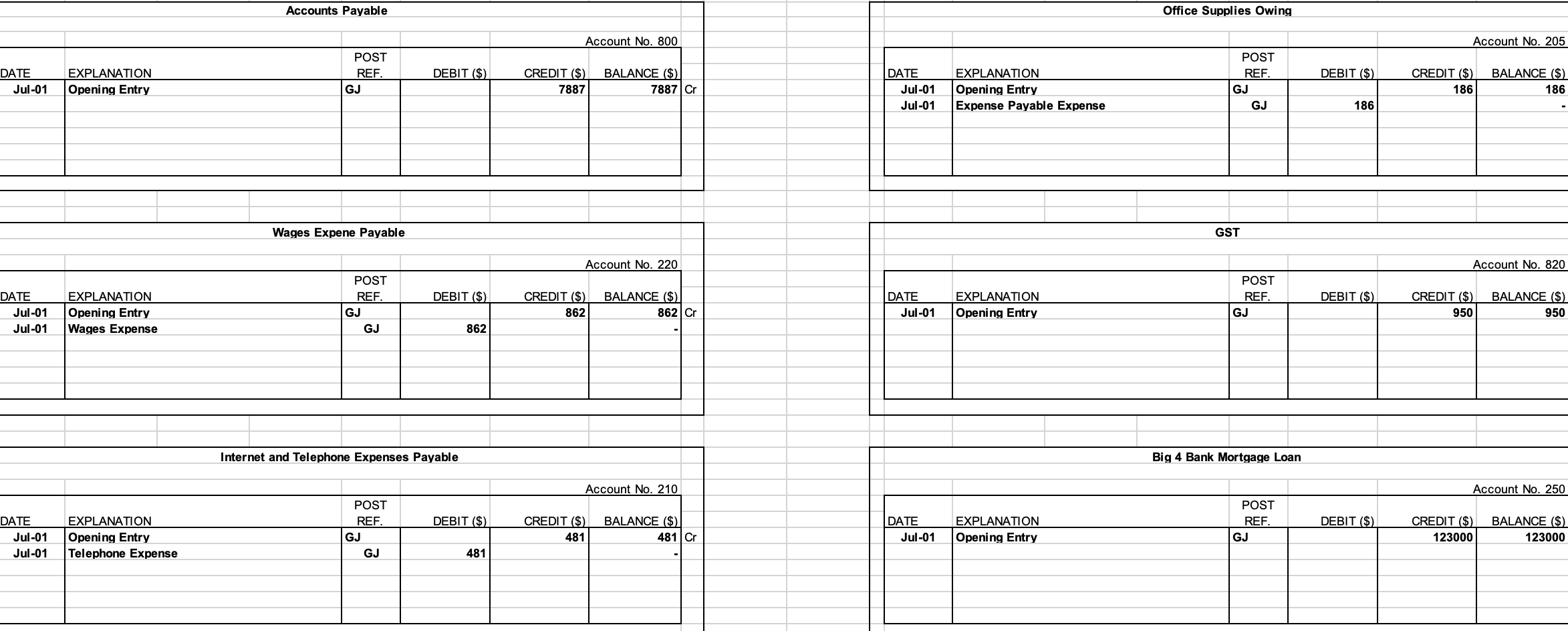 Stores for $350 each plus a $50 delivery fee (all amounts are