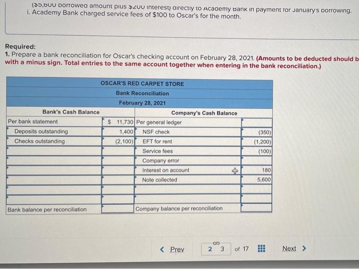 Oscar's sells carpet each day but makes bank deposits only once per