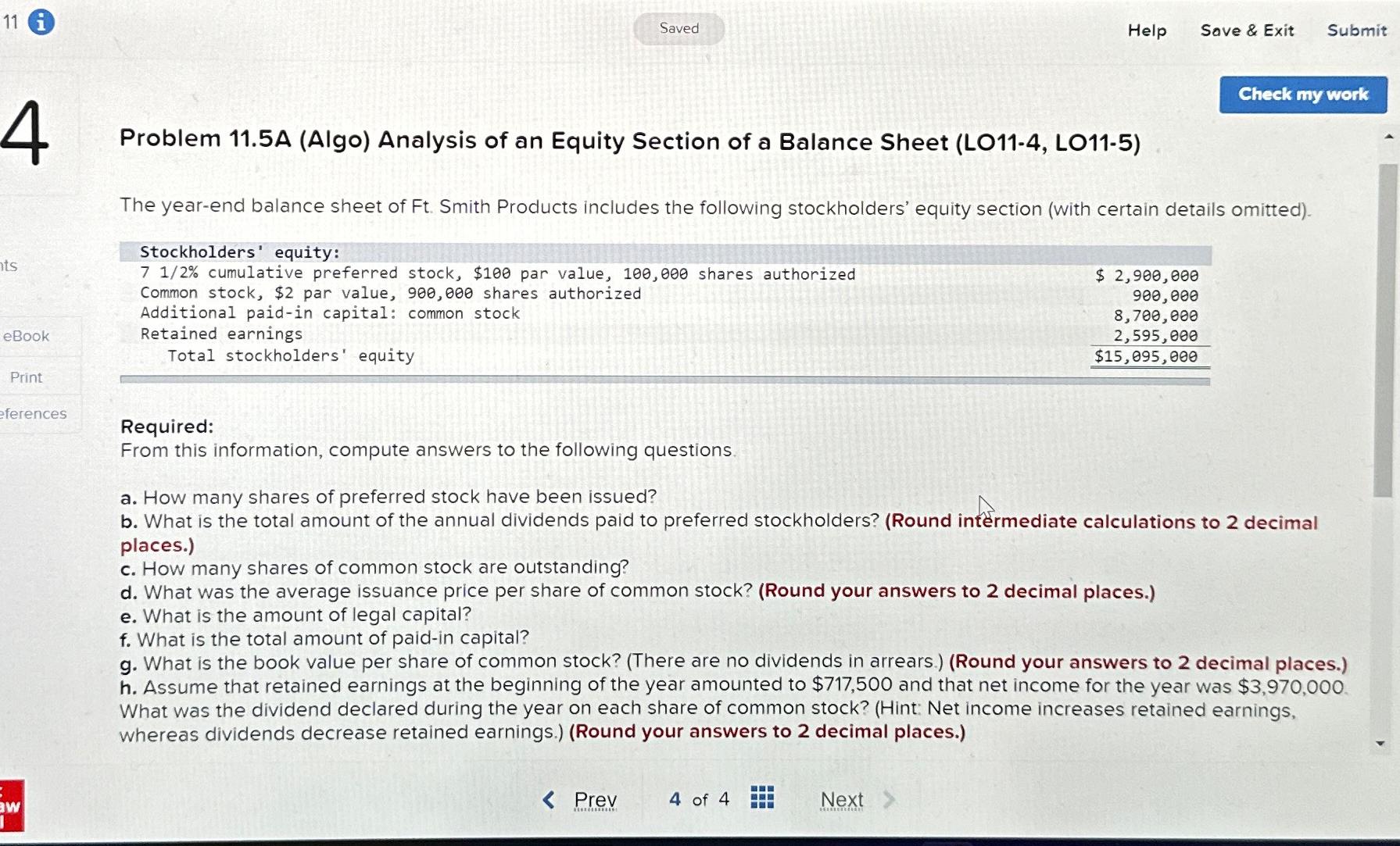  11(i) Saved Help Save & Exit Submit Check my work Problem