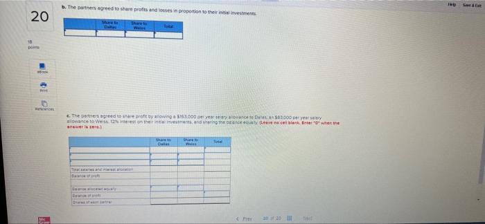 in a partnership LO3 HO Save 20 18 Data and Weiss formed