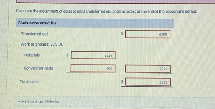 of the production process and conversion costs are incurred uniformly. Production and