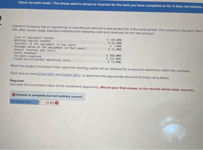 help please Check my work mode : This shows what is correct