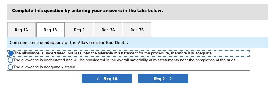 Accounts Receivable, Part 1 (IDEA Required) Click the link for question details.