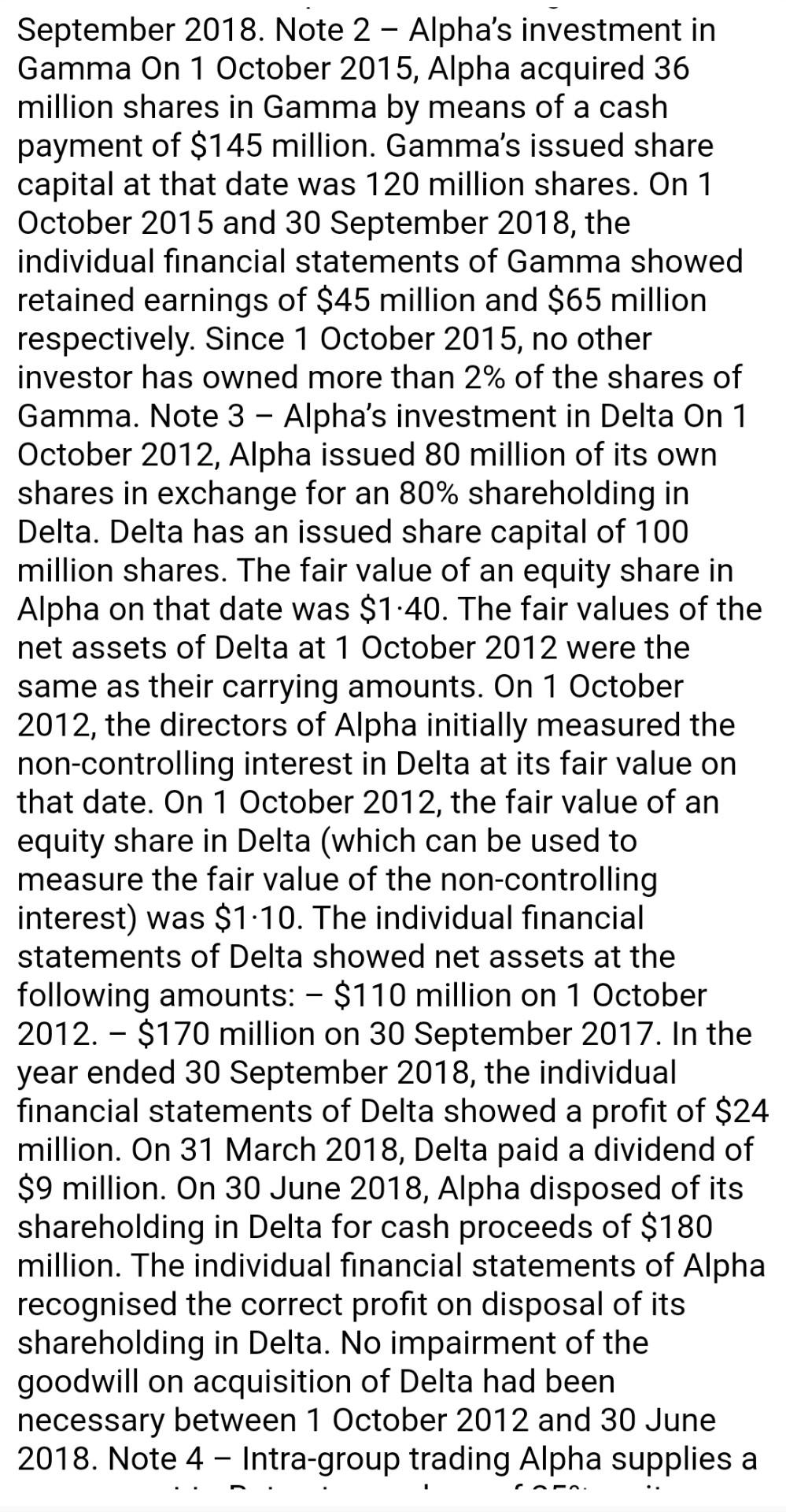 information relevant to the question: 1. Financial statement extracts - statements of