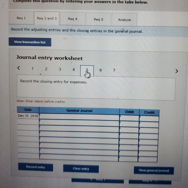 entries in the general Journal transactions 4-71 4. Post the adjusting entries