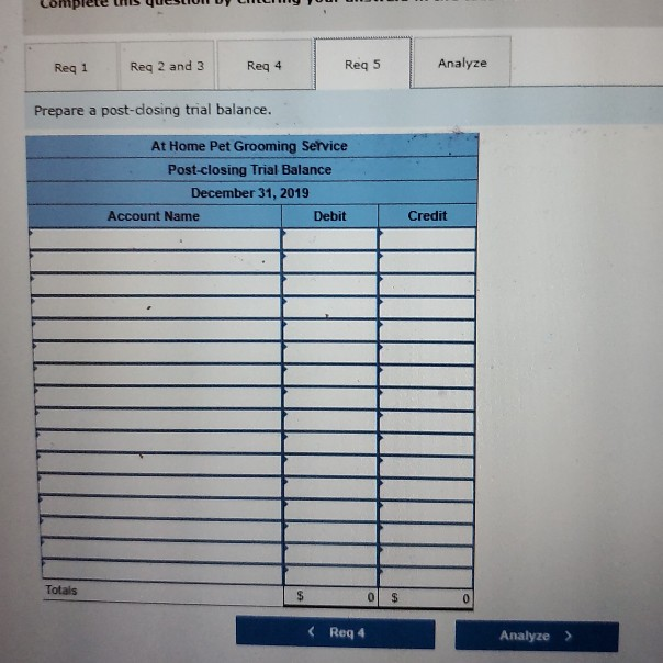 entries for the month of December? Complete this question by entering your