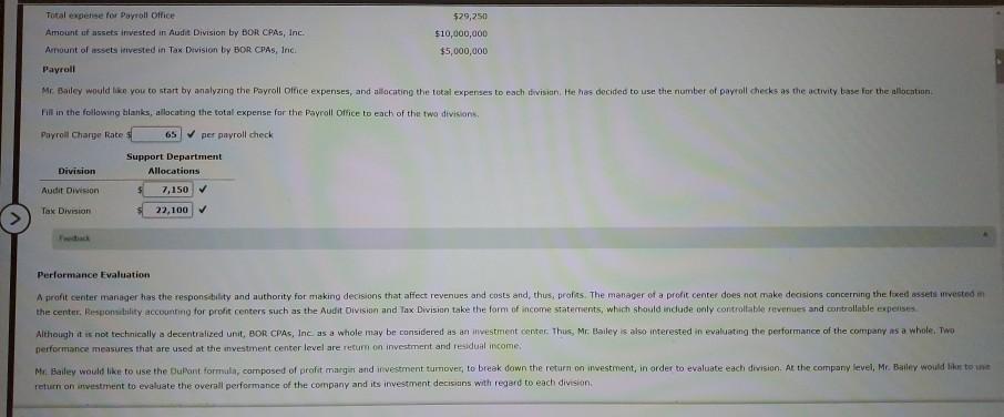 stur 24 Mastery (Mastery) Mastery Problem: Evaluating Decentralized Operations BOR CPAS, Inc.