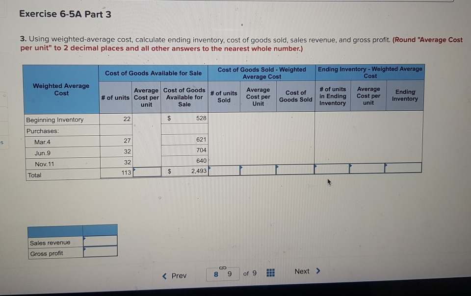 are declining (LO6-3) [The following information applies to the questions displayed below.)