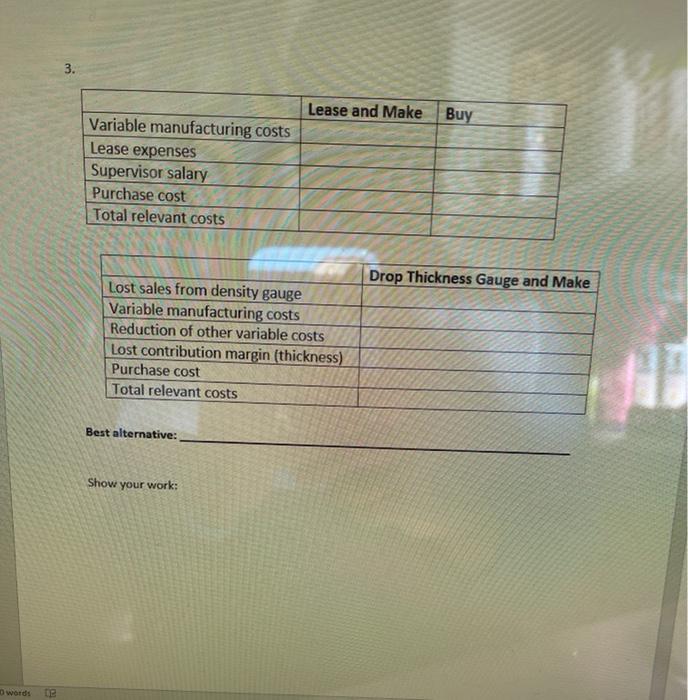 common fixed expenses Operating income Density Gauge $150,000 80,000 $ 70,000 20,000