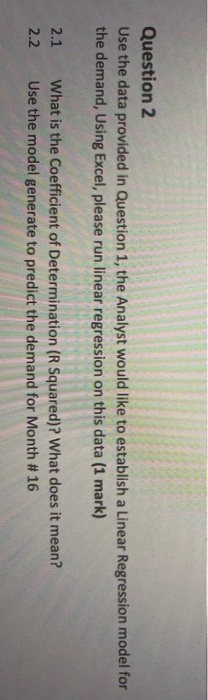 the demand for their Kindle e-readers (in 000), based on the data