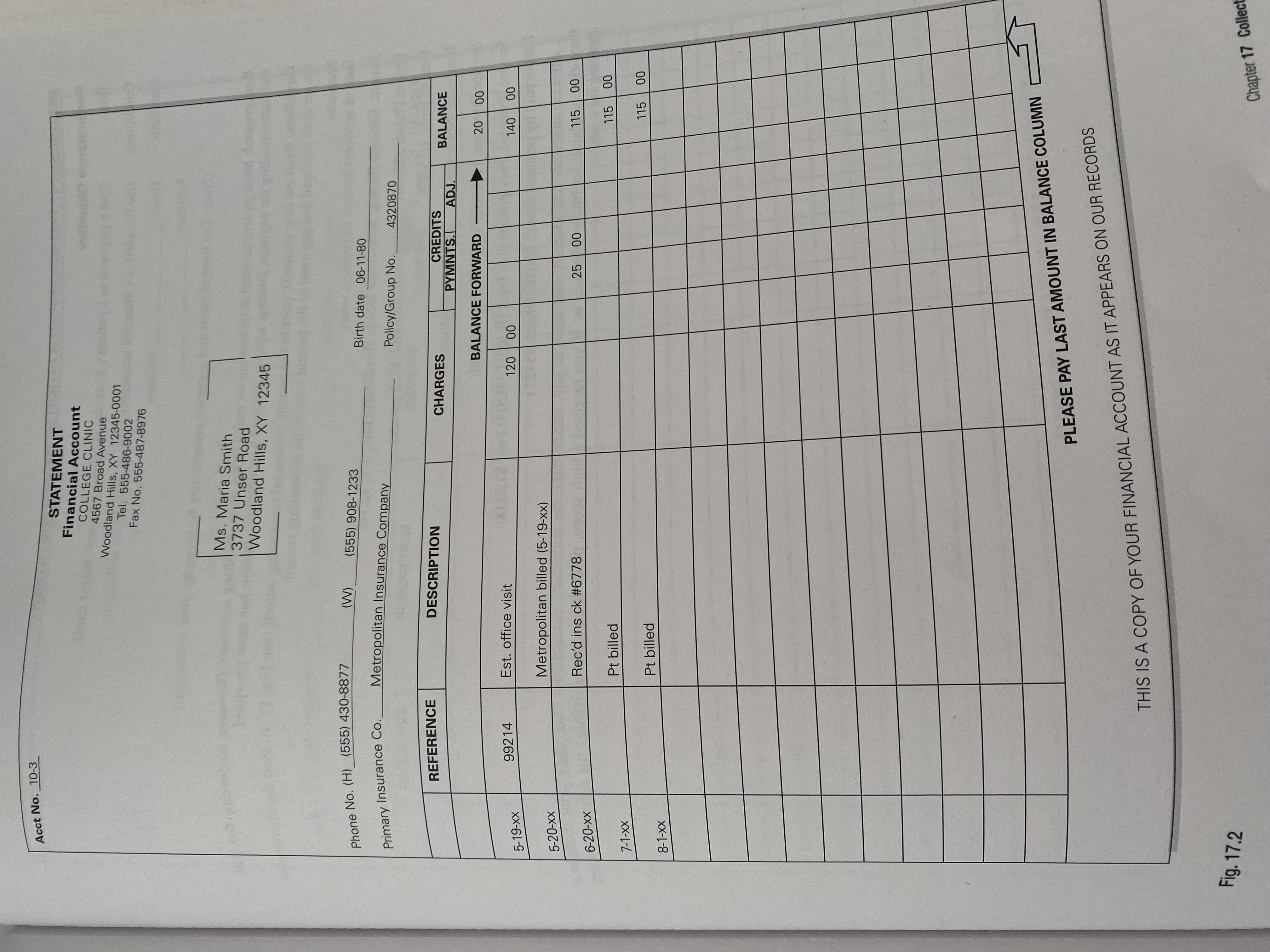  ASSIGNMENT 17.3 MANUALLY POST A COURTESY ADJUSTMENT Performance Objective Task: ,