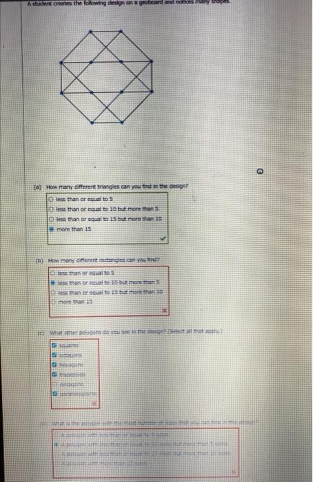  How many different rectangles can you find? A student creates the