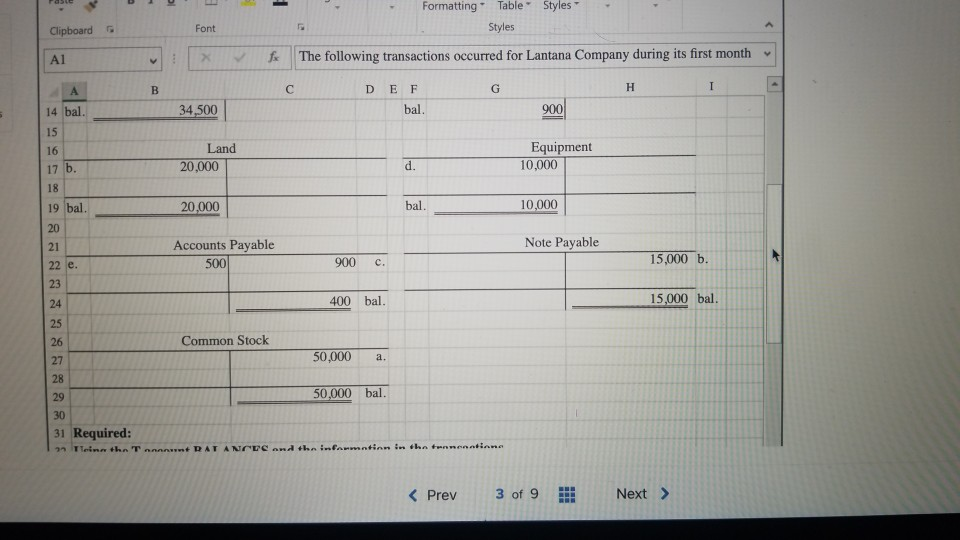 Prepare a classified balance sheet from T accounts. Preparing a classified balance