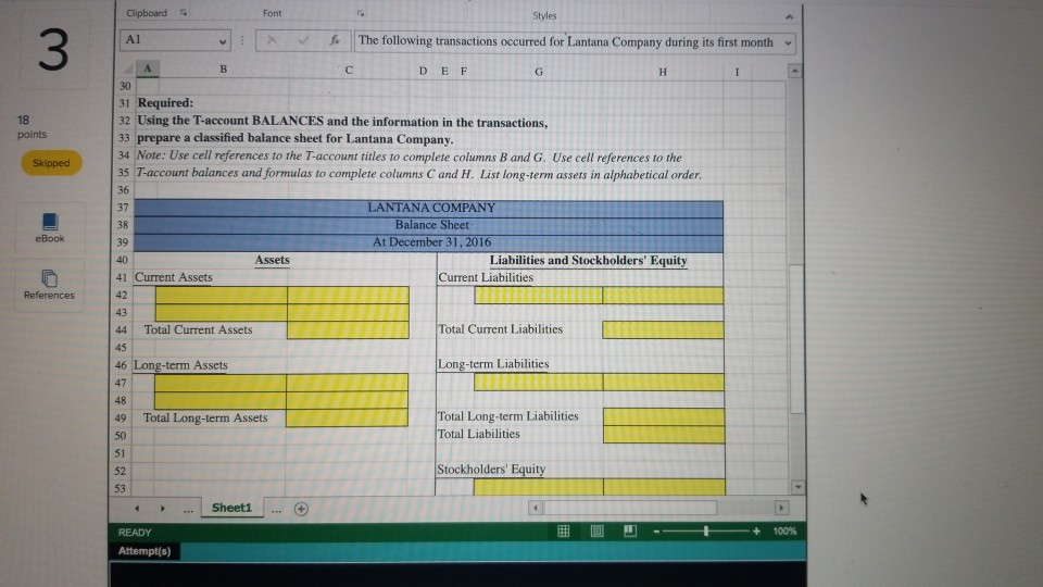 sheet - Excel PAGE LAYOUT FORMULAS DATA REVIEW points VIEW Sign in