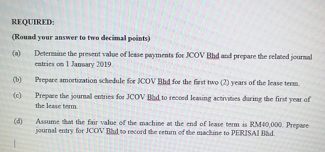 1 In December 2018, JCOV Bhd increased the operating capacity of its